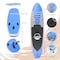 Serenelife Free-Flow Inflatable Sup - Stand Up Water Paddle-Board, SLSUPB125 SLSUPB125 - alternate 4